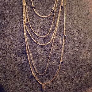 H&M Multi Bib Gold Necklace